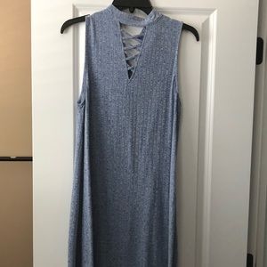 Blue spring Easter dress